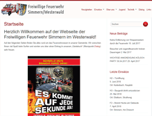 Tablet Screenshot of ffw-simmern-ww.de
